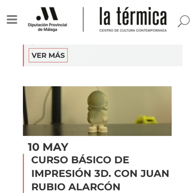 Curso Iniciación a la impresión 3D La Térmica Málaga